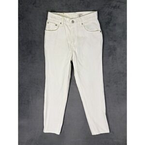 Vintage Levis Jeans Womens 7S (26x28) White Denim 550 Relaxed Taper Made In USA